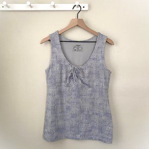 Patagonia Bandha Gray Print Athletic Tank Top